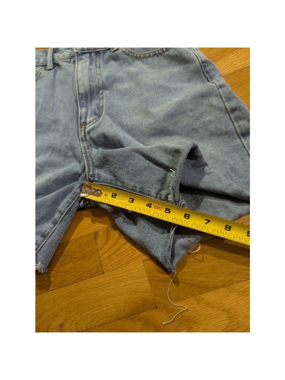 Shein Denim Cut Off Jean Shorts Size 26 - Picture 6 of 7